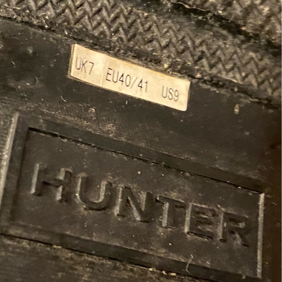 Hunter Original Tall Rain Boot in Dark Blue Size 9 - Picture 9 of 9